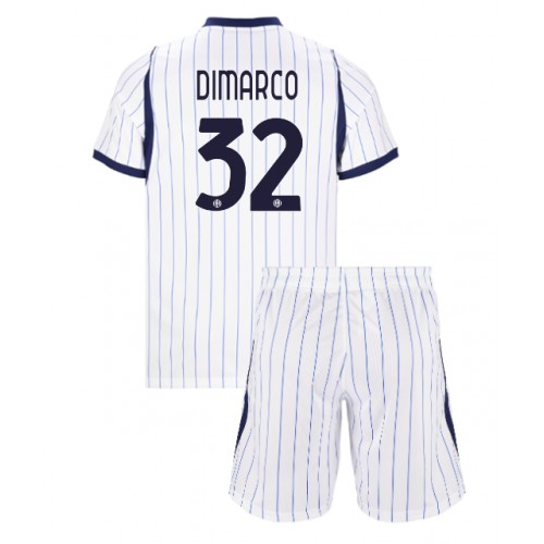 Inter Milan Federico Dimarco #32 Vieras Peliasu Lasten 2026-27 Lyhythihainen (+ Lyhyet housut)
